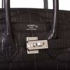 Hermès Birkin 25 Black Matte Crocodile Alligator PHW