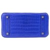 Hermès Birkin 25 Blue Electrique Matte Crocodile Alligator PHW