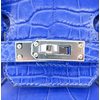Hermès Birkin 25 Blue Electrique Matte Crocodile Alligator PHW