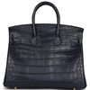 Hermès Birkin 25 Blue Indigo Matte Crocodile Alligator GHW