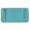 Hermès Birkin 25 Blue Saint Cyr Matte Crocodile Alligator PHW