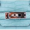 Hermès Birkin 25 Blue Saint Cyr Matte Crocodile Alligator PHW