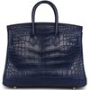 Hermès Birkin 25 Blue Sapphire Matte Crocodile Alligator GHW