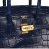Hermès Birkin 25 Blue Sapphire Matte Crocodile Alligator GHW