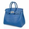 Hermès Birkin 25 Blue Zellige Matte Crocodile Alligator GHW