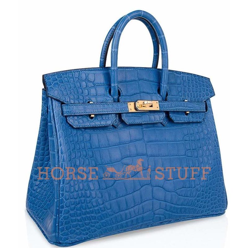 Hermès Birkin 25 Blue Zellige Matte Crocodile Alligator GHW