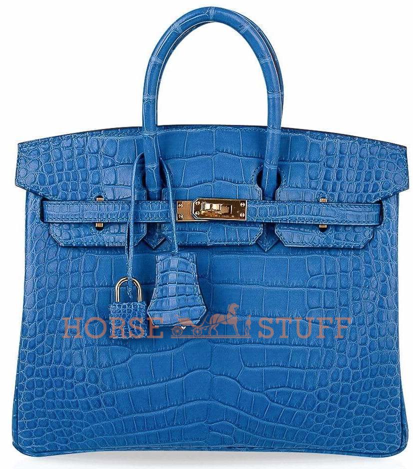 Women :: Bags :: Hermès Birkin 25 Alligator Blue Sapphire Matte