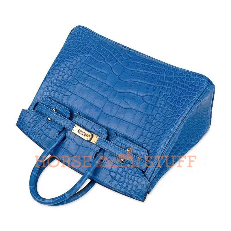 Hermès Birkin 25 Blue Zellige Matte Crocodile Alligator GHW