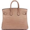 Hermès Birkin 25 Chai Matte Crocodile Alligator PHW