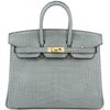 Hermès Birkin 25 Gris Ciment Matte Crocodile Alligator GHW