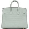 Hermès Birkin 25 Gris Neve Matte Crocodile Alligator GHW