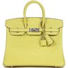 Hermès Birkin 25 Lime Matte Crocodile Alligator PHW
