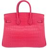 Hermès Birkin 25 Rose Extreme Matte Crocodile Alligator PHW