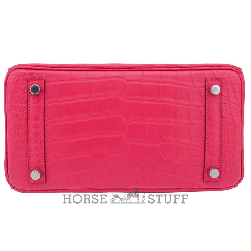 Hermès Birkin 25 Rose Extreme Matte Crocodile Alligator PHW