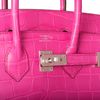 Hermès Birkin 25 Rose Shocking Matte Crocodile Alligator PHW