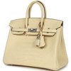 Hermès Birkin 25 Vanilla Matte Crocodile Alligator PHW