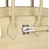 Hermès Birkin 25 Vanilla Matte Crocodile Alligator PHW