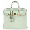 Hermès Birkin 25 Vert d'Eau Matte Crocodile Alligator GHW