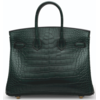 Hermès Birkin 25 Vert Fonce Matte Crocodile Alligator GHW