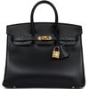 Hermès Birkin 25 Black Box Calf GHW