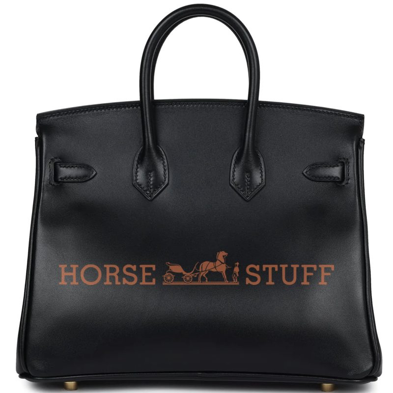 Hermès Birkin 25 Black Box Calf GHW