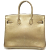 Hermès Birkin 25 Exceptional Super Rare Metallic Gold Chèvre Mysore GHW