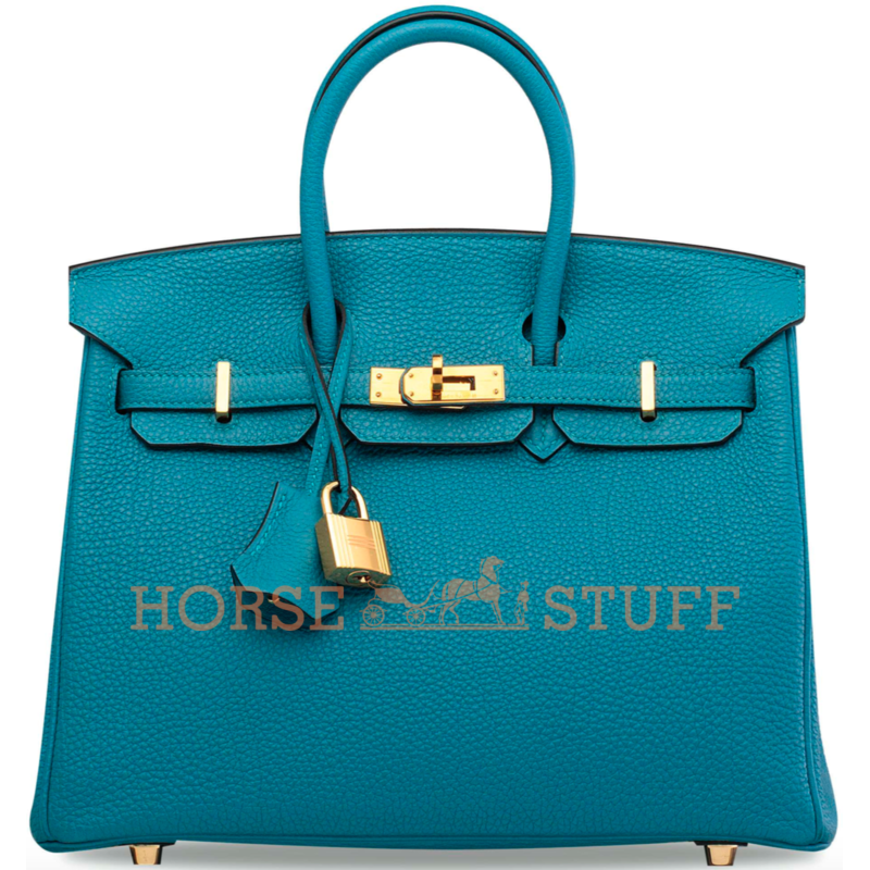 Hermès Birkin 25 Blue De Galice Clemence GHW