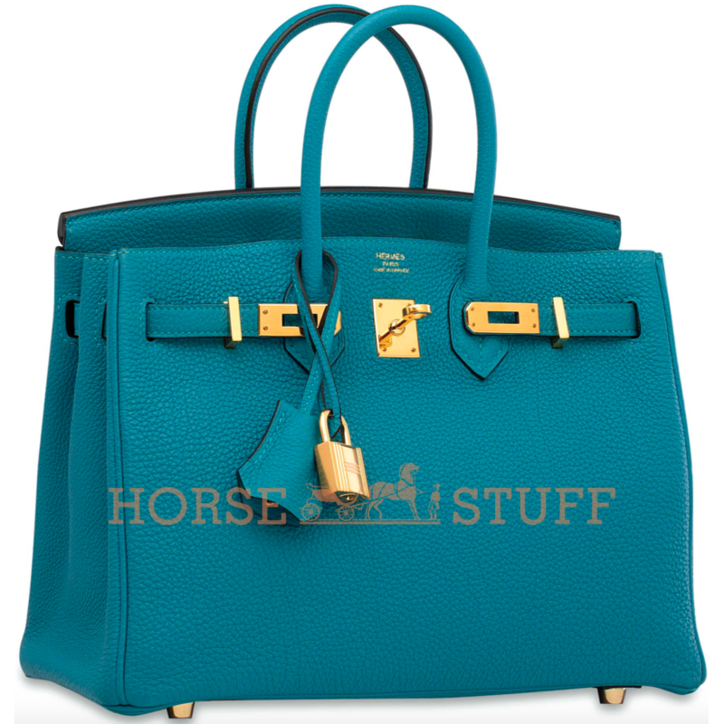 Hermès Birkin 25 Blue De Galice Clemence GHW