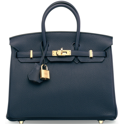 Hermès Birkin 25 Blue De Malte Clemence GHW