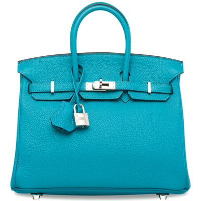 Hermès Birkin 25 Turquoise Clemence PHW