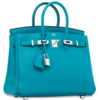 Hermès Birkin 25 Turquoise Clemence PHW