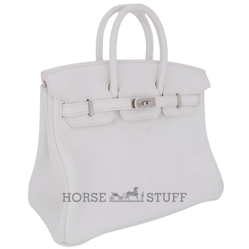 Hermès Birkin 25 White Clemence PHW