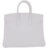 Hermès Birkin 25 White Clemence PHW