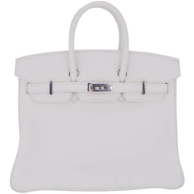 Hermès Birkin 25 White Clemence PHW