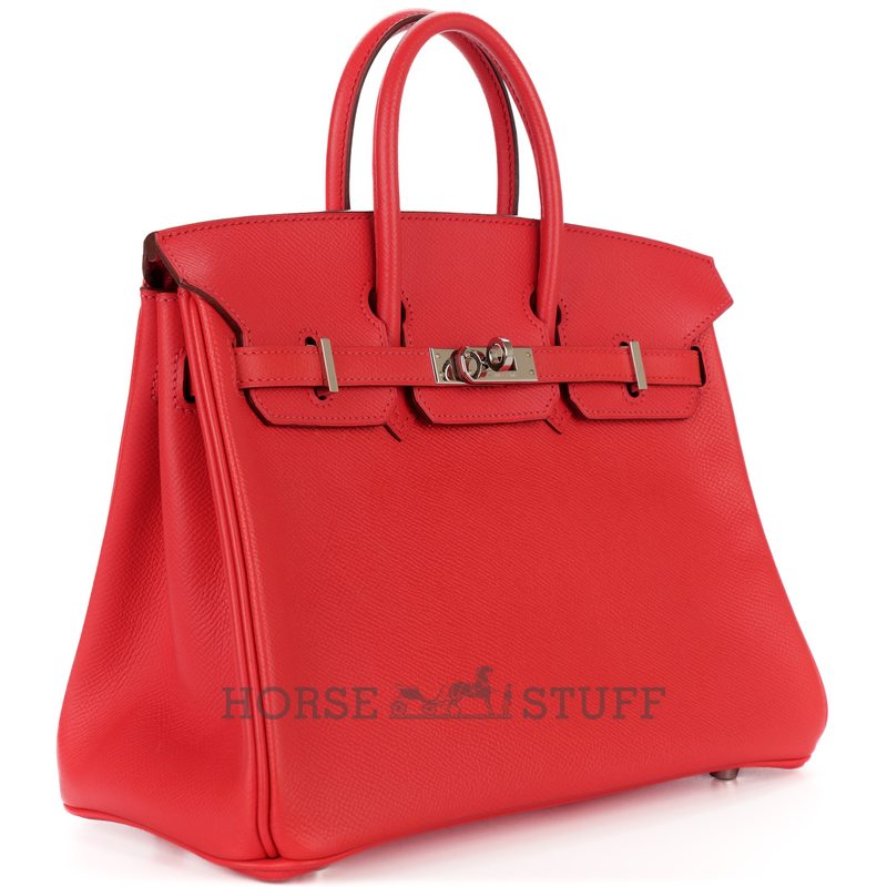 Hermès Birkin 25 Rouge Casaque Epsom PHW