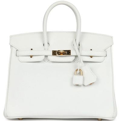 Hermès Birkin 25 White Epsom GHW