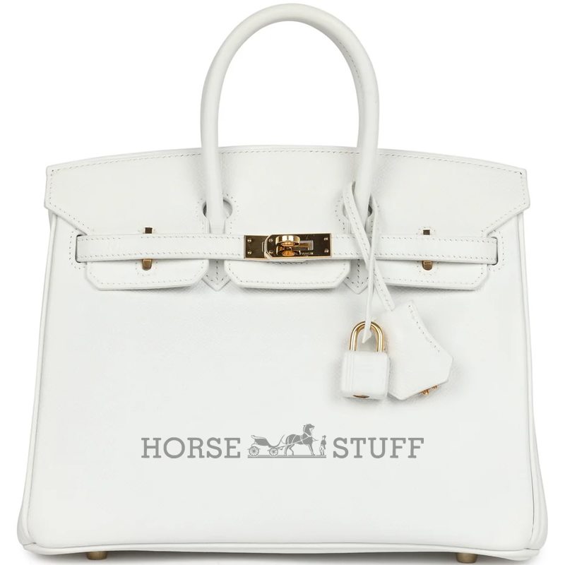Hermès Birkin 25 White Epsom GHW