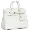 Hermès Birkin 25 White Epsom GHW