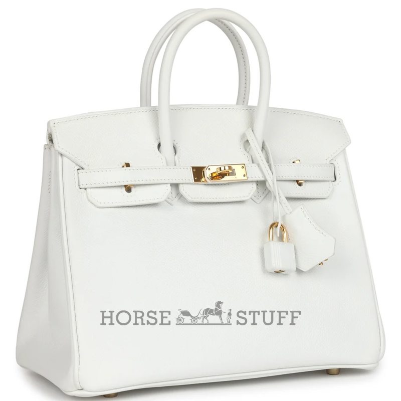 Hermès Birkin 25 White Epsom GHW