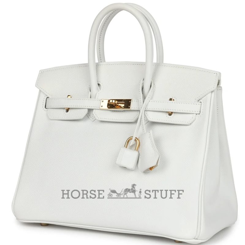 Hermès Birkin 25 White Epsom GHW