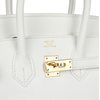 Hermès Birkin 25 White Epsom GHW