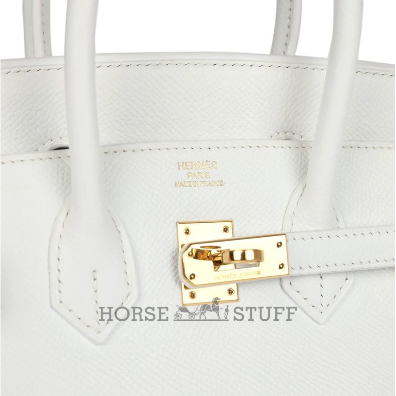 Hermès Birkin 25 White Epsom GHW