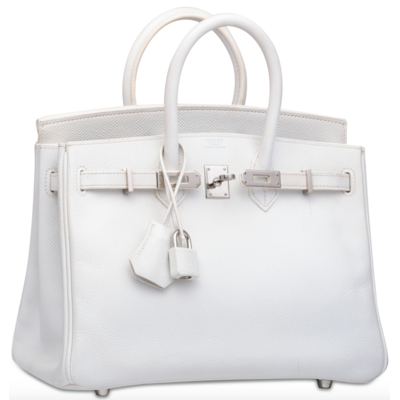Hermès Birkin 25 White Epsom PHW