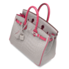 Hermès Birkin 25 Special Order HSS Gris Perle / Rose Extreme Matte Crocodile Alligator BPHW