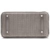 Hermès Birkin 25 Special Order HSS Verso Gris Perle / Deep Blue Matte Crocodile Alligator BPHW