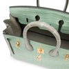 Hermès Birkin 25 Special Order HSS Vert d'Eau / Gris Perle Matte Crocodile Alligator BPHW