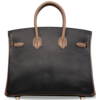 Hermès Birkin 25 Special Order HSS Black / Etoupe Chevre BGHW