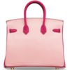 Hermès Birkin 25 Special Order HSS Rose Sakura / Rose Shocking Chevre GHW