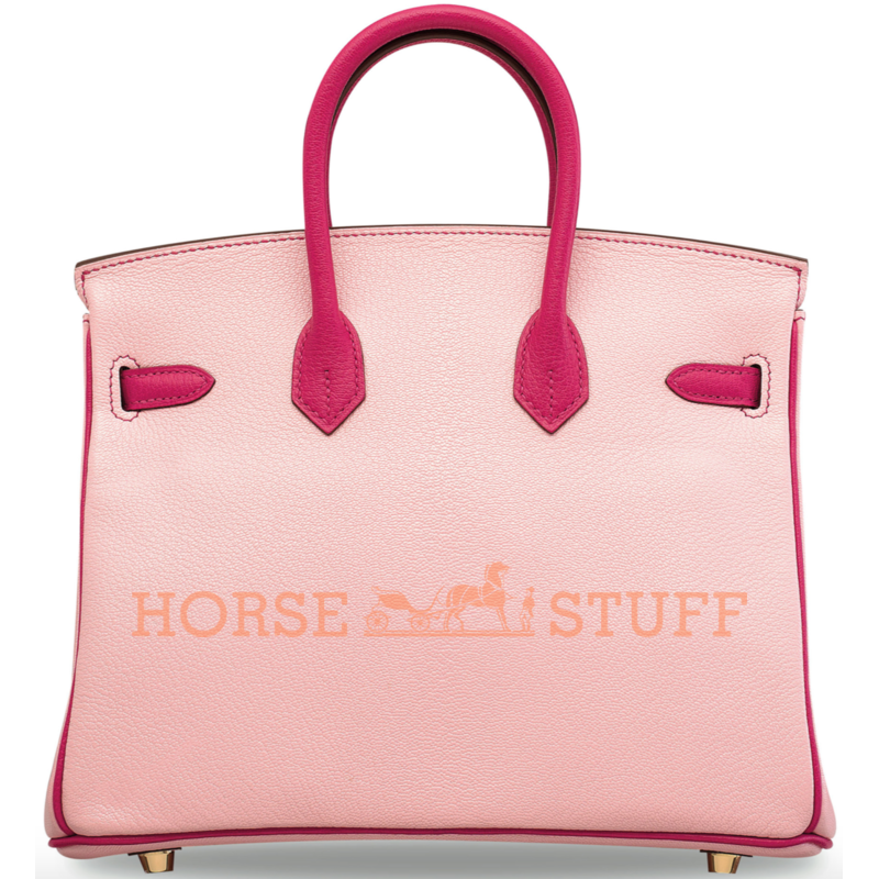 Hermès Birkin 25 Special Order HSS Rose Sakura / Rose Shocking Chevre GHW