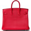 Hermès Birkin 25 Special Order HSS Verso Rouge de Coeur / Lime Chèvre GHW